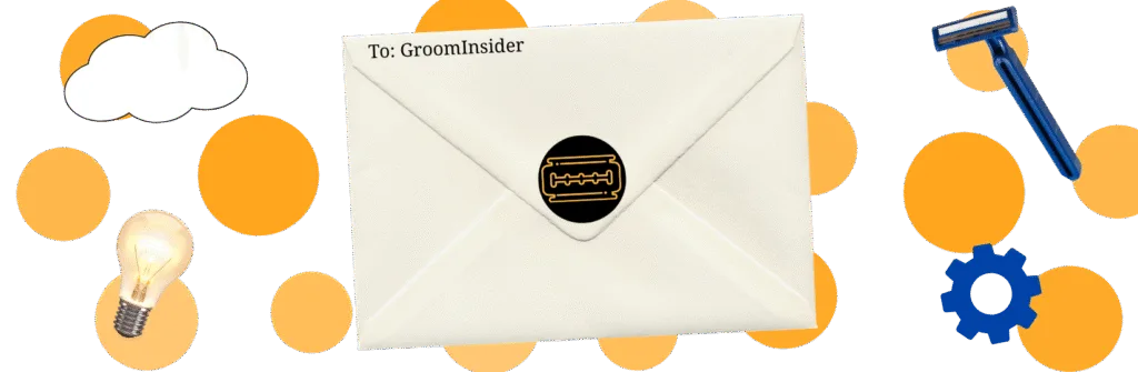 Letter with idea related icons surrounding.