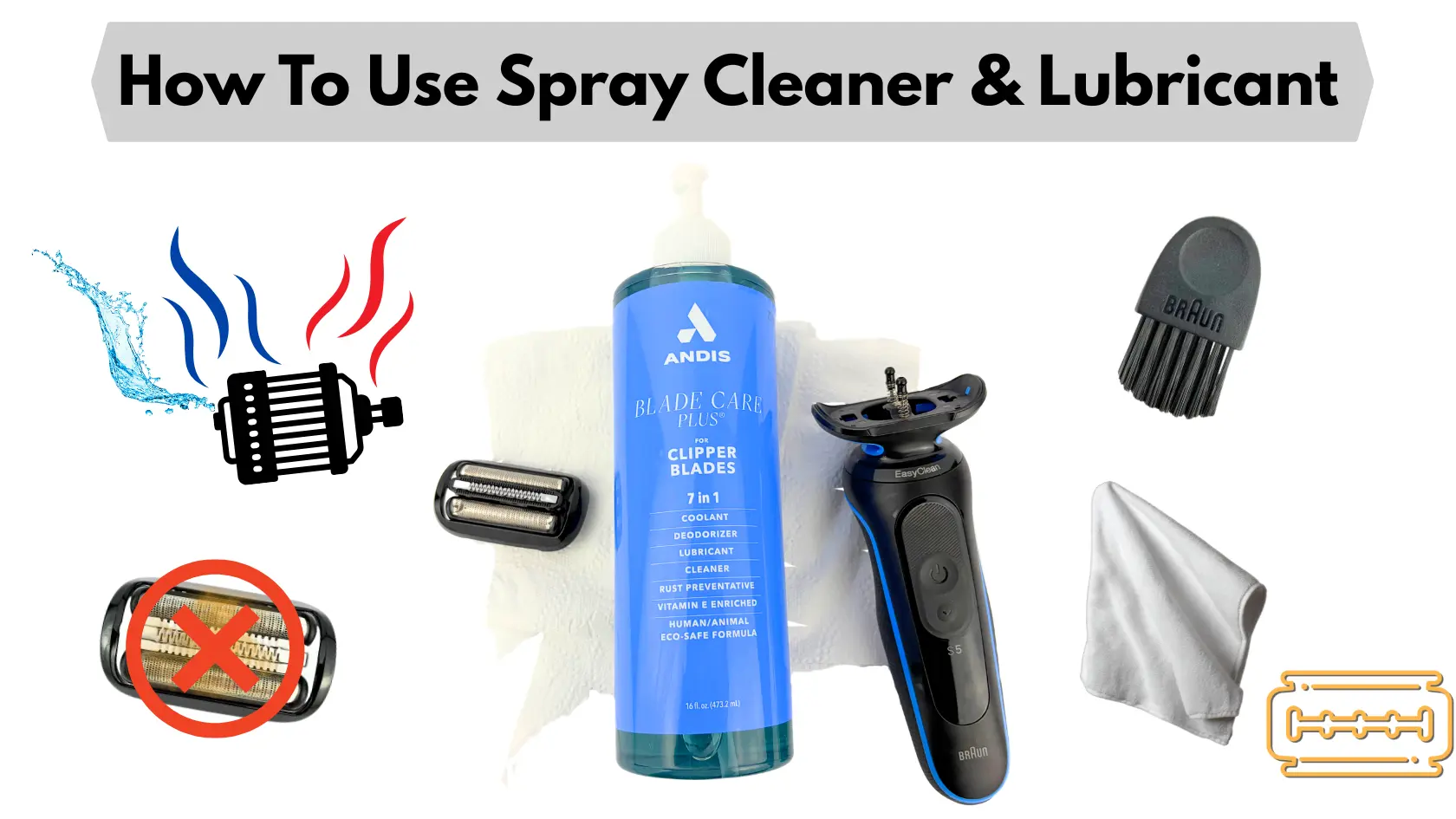 How to use spray cleaner & lubricant.